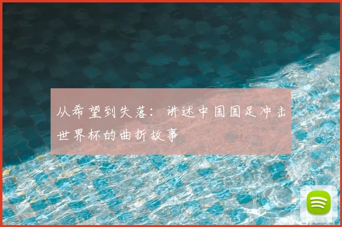 从希望到失落:讲述中国国足冲击世界杯的曲折故事