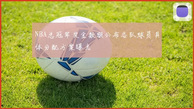 NBA总冠军奖金数额公布各队球员具体分配方案曝光